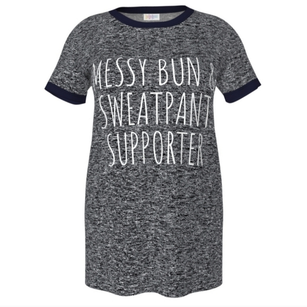 LuLaRoe Black and White Tee Relaxed Fit